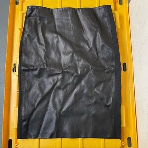 Marna Ro Black Lambskin Leather Skirt size S